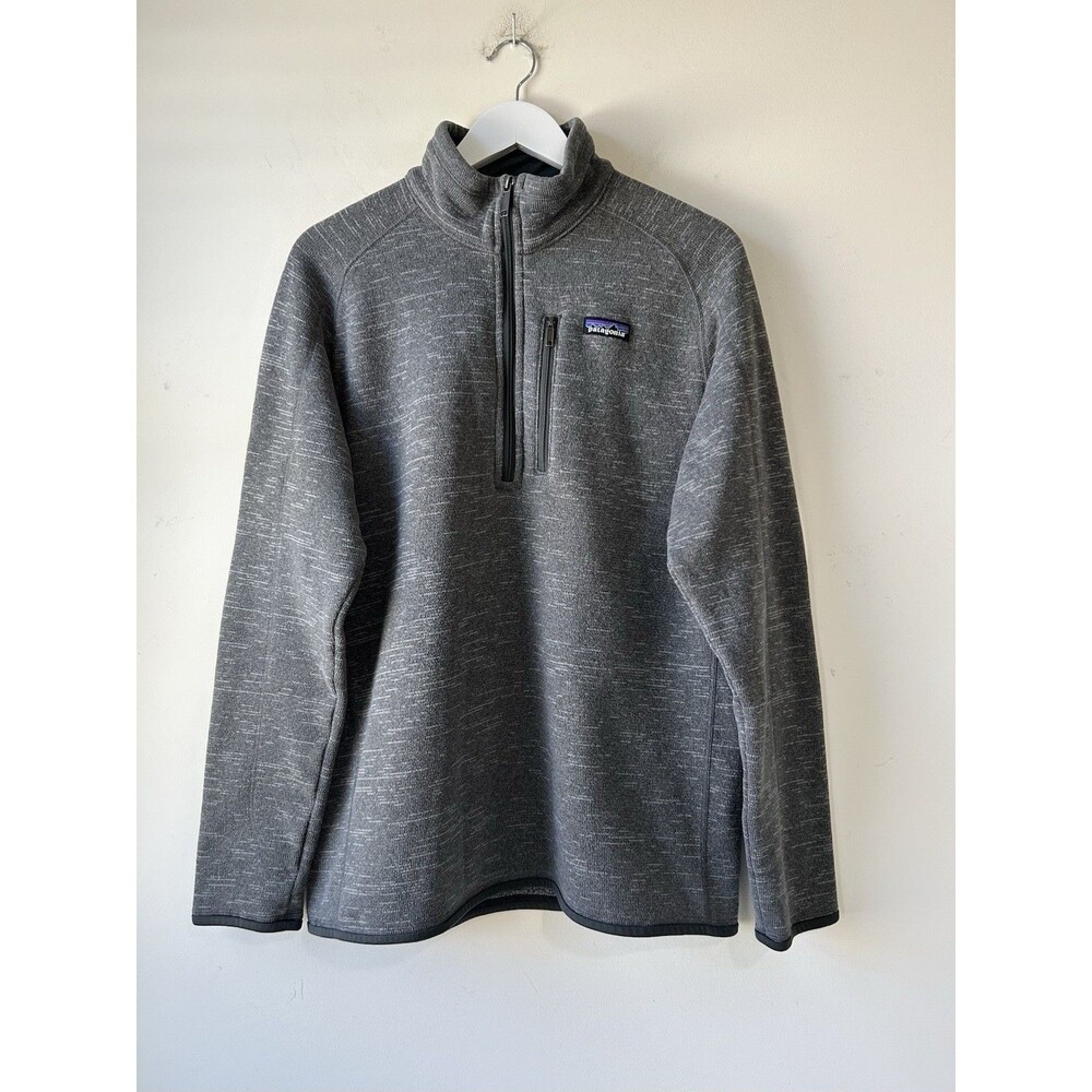 Patagonia Men's Better Sweater Half Zip Fleece Jacket Gray Size L Winter Outdoor